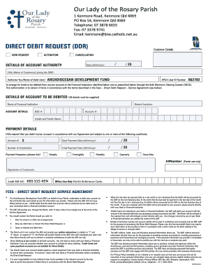 Direct Debit Request Form
