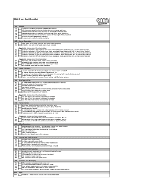 EMA Green Seal Checklist