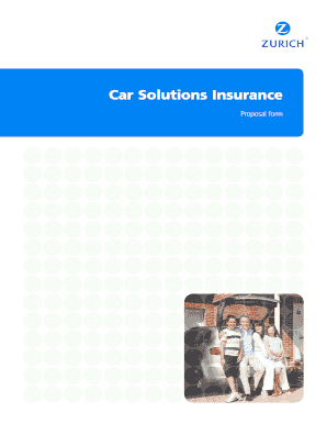 Car Insurance Proposal Form