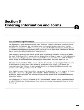 Order Form for OSW Publications