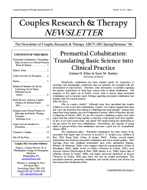 Couples Research and Therapy Spring/Summer 06