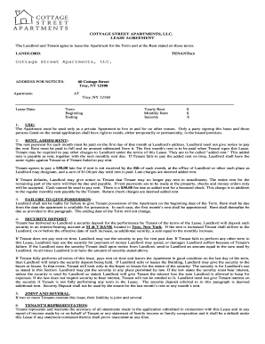 New York Residential Lease Agreement