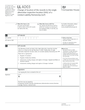LL AD03 Form