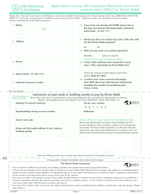 UK Self-Employed National Insurance Application