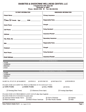 New Patient Intake Form