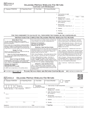 Oklahoma Prepaid Wireless Fee Return