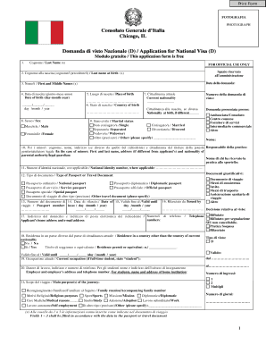 Domanda di visto Nazionale (D)
