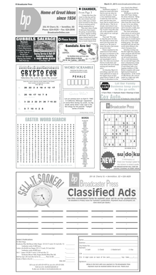 Broadcaster Press Classified Ad Submission Form
