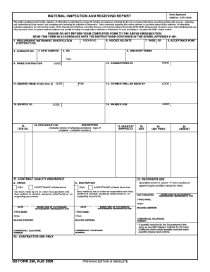 Material Inspection and Receiving Report