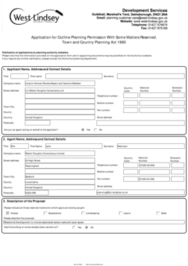 Outline Planning Permission Application