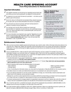 Health Care Spending Account Claim Form
