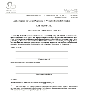 HIPAA Authorization Form