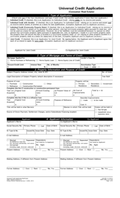 Universal Credit Application Real Estate