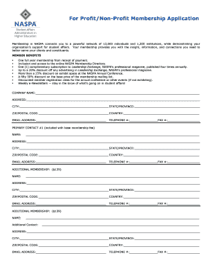 NASPA Membership Application Form
