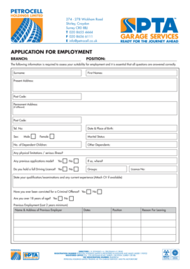 M3k10089 PTA EmploymentApplication - ptagarages co