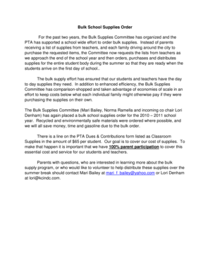 Issuance slip sample - Bulk School Supplies Order Form for PTA Packet.doc - keyschooldc