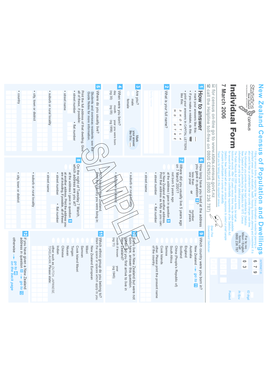 New Zealand Census Form