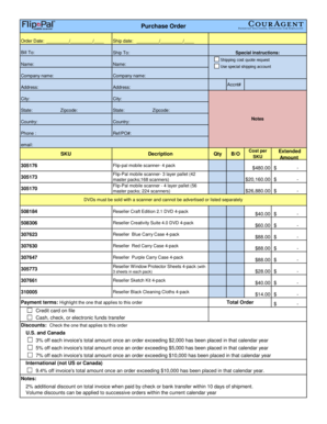 Purchase Order Template