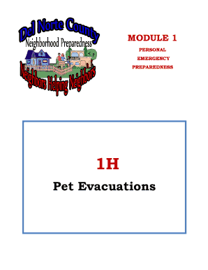 Pet Evacuation Plan