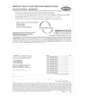 Berkley Cash Rebate Form