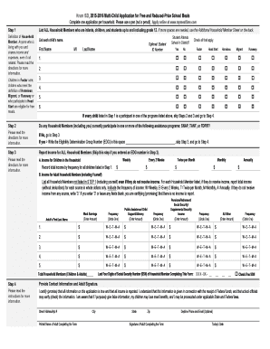 Krum ISD Free and Reduced-Price School Meals Application