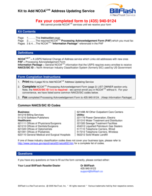 NCOALink Processing Acknowledgement Form