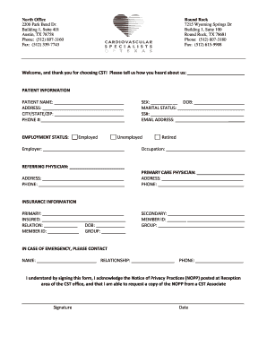 Patient Intake Form