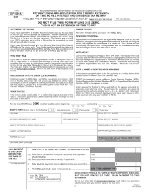 New Hampshire DP-59-A Form