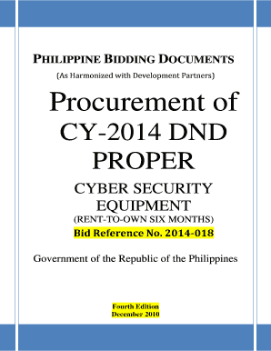 Bid Docs for Cyber Security Equipment - Rent-to-Own