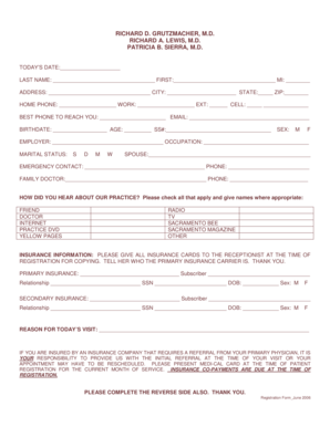 Patient Registration Form