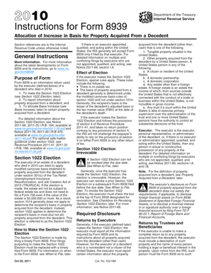 Instructions for Form 8939