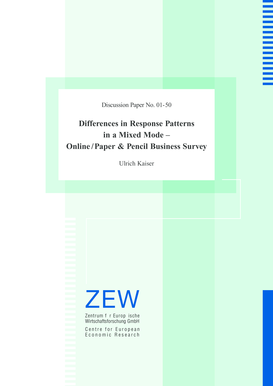 Abstract model for paper presentation - Online /Paper & Pencil Business Survey - Zentrum f r Europ ische ...