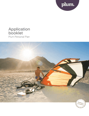 Plum Personal Plan Application Form