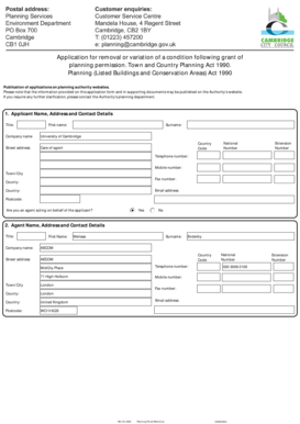 Planning Permission Condition Removal Application