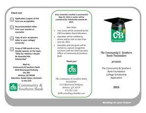 Community Southern Bank Scholarship.pdf - Cherokee County ... - cherokee k12 ga