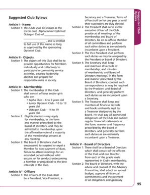 Club Bylaws Template
