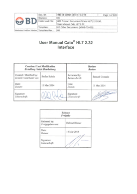 User Manual Cato HL7 2 - cato