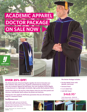 Doctoral Regalia Order Form