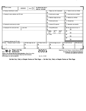 Form W-2 Wage and Tax Statement
