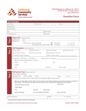 Donation Form
