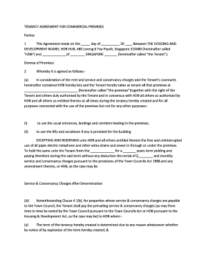 Commercial Tenancy Agreement