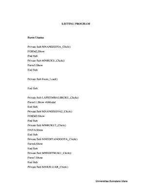 University Member Data Form