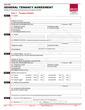 Queensland Residential Tenancy Agreement