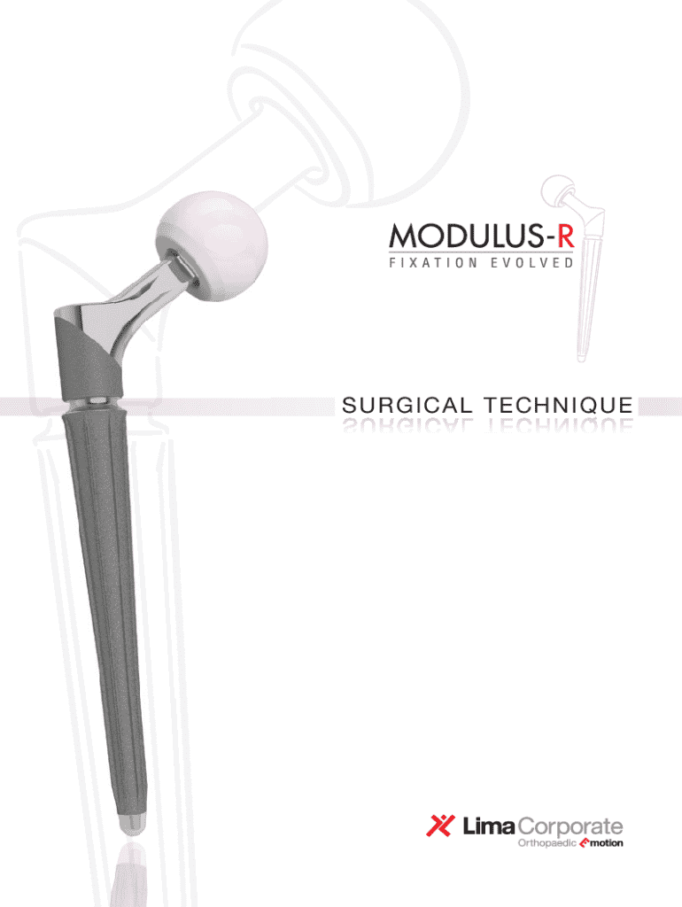 Fillable Online Modulus-r Femoral Stem Surgical Technique Fax Email ...