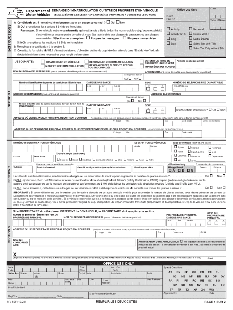 Demande D immatriculation Ou Titre De Propri t D un V hicule Preview on Page 1