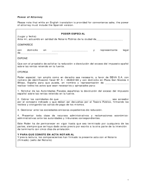 Power of attorney