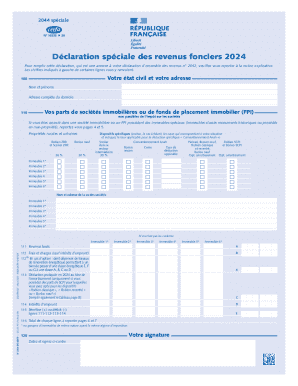 French Rental Income Tax Form 2024