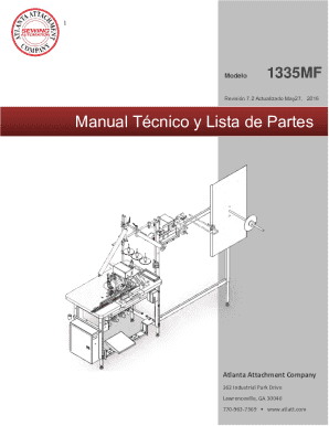 Manual técnico y lista de partes
