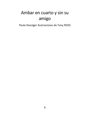 Ambar en cuarto y sin su amigo