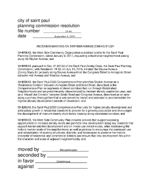 Fillable Online Planning Commission Resolution File Number 19-44 Fax ...